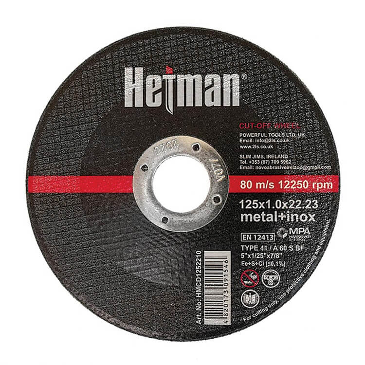 Круг відрізний Hetman 41 125х1.0х22.23 мм, по металу